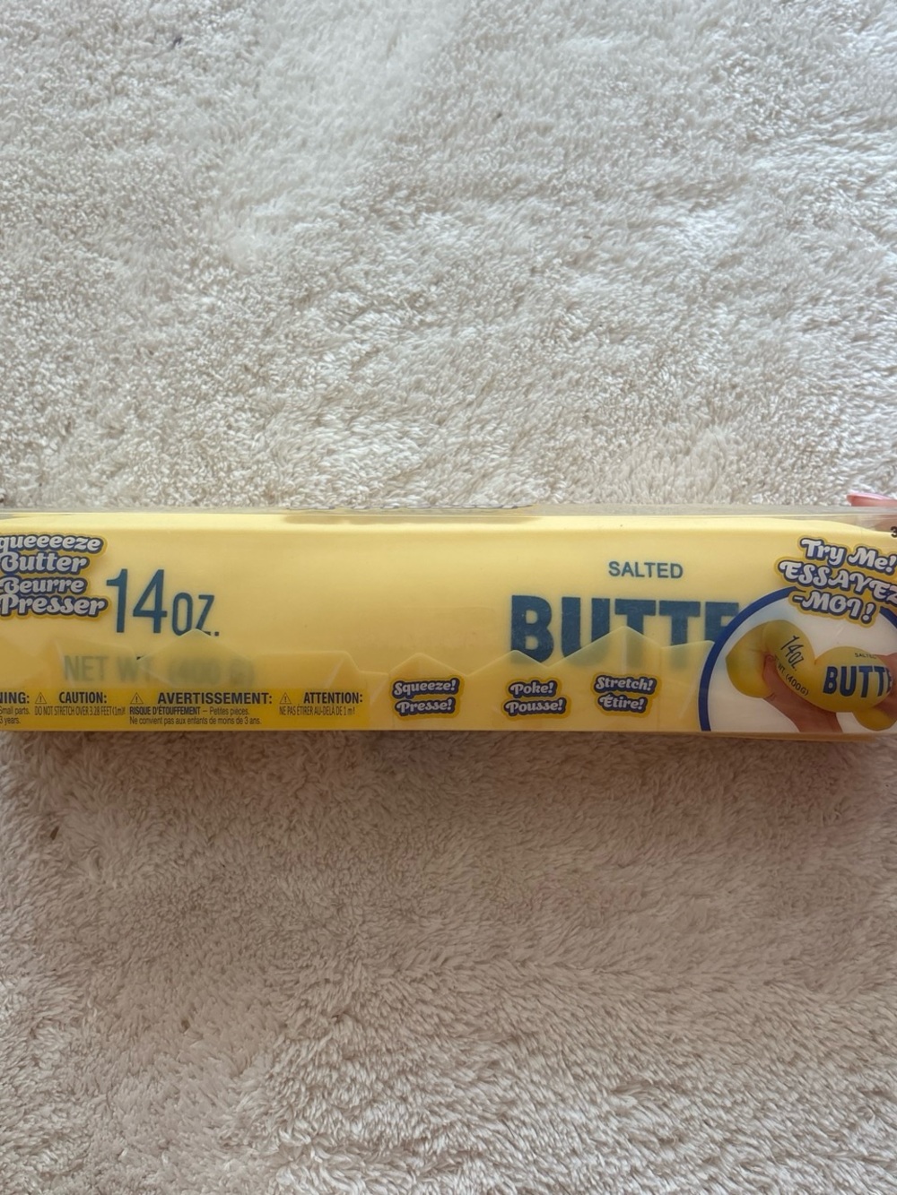 Salted Butter Pretend Play Tube - Yellow Kids Learning Toy
